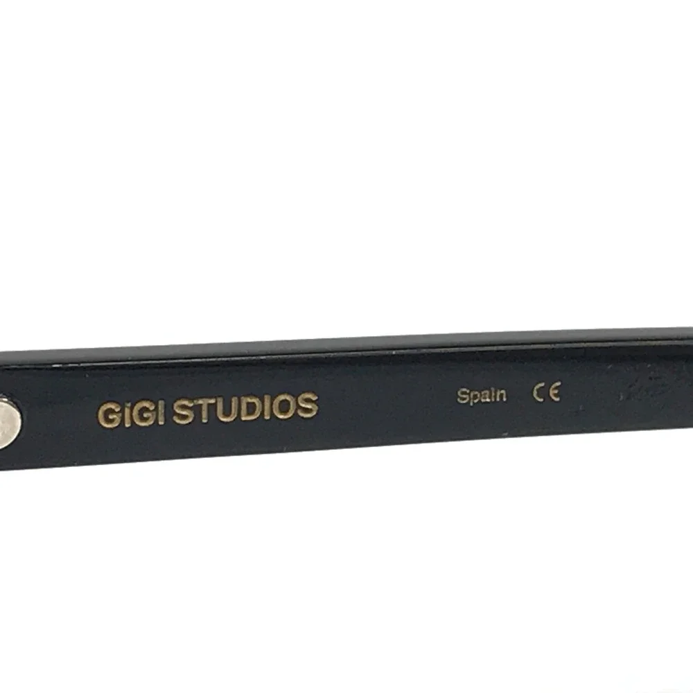 Gigi Studios Eyeglasses Frames EDISON 68991/1 Black Square Full Rim 56-20-150